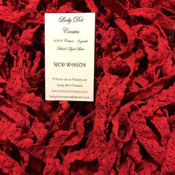 Red Wagon Lace (2 yards)